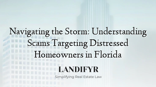 Navigating the Storm: Understanding Scams Targeting Distressed Homeowners in Florida