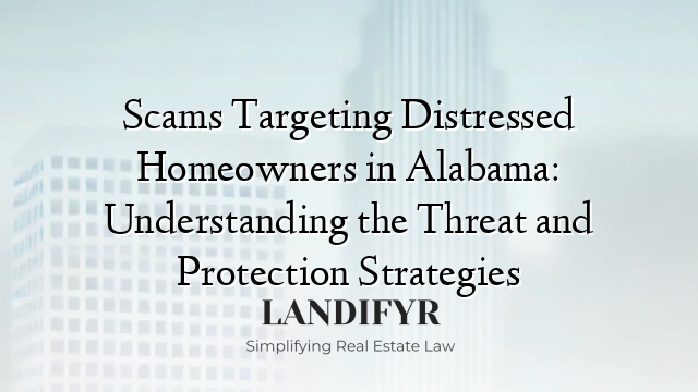 Scams Targeting Distressed Homeowners in Alabama: Understanding the Threat and Protection Strategies