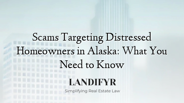 Scams Targeting Distressed Homeowners in Alaska: What You Need to Know