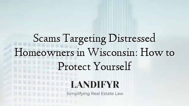 Scams Targeting Distressed Homeowners in Wisconsin: How to Protect Yourself