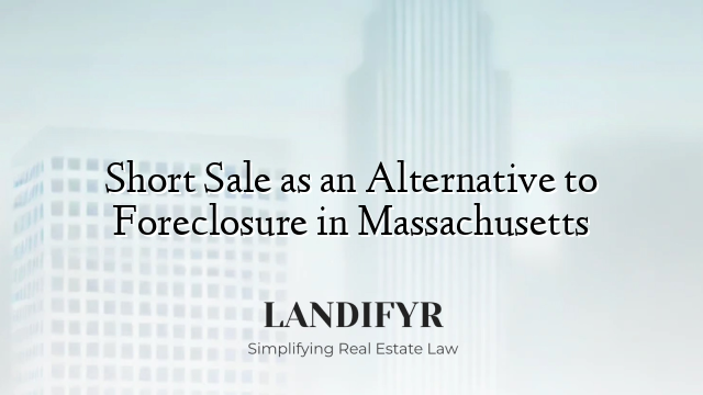 Short Sale as an Alternative to Foreclosure in Massachusetts