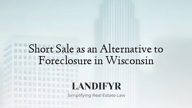 Short Sale as an Alternative to Foreclosure in Wisconsin
