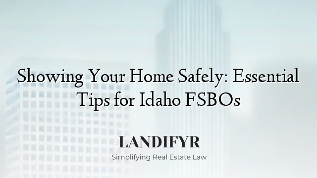 Showing Your Home Safely: Essential Tips for Idaho FSBOs