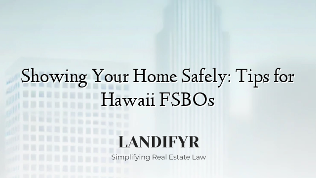 Showing Your Home Safely: Tips for Hawaii FSBOs