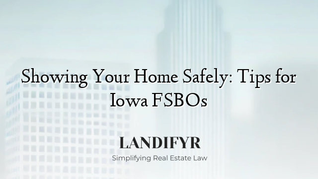 Showing Your Home Safely: Tips for Iowa FSBOs