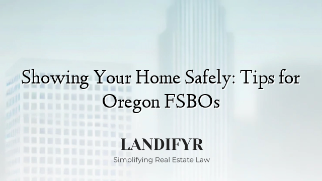 Showing Your Home Safely: Tips for Oregon FSBOs