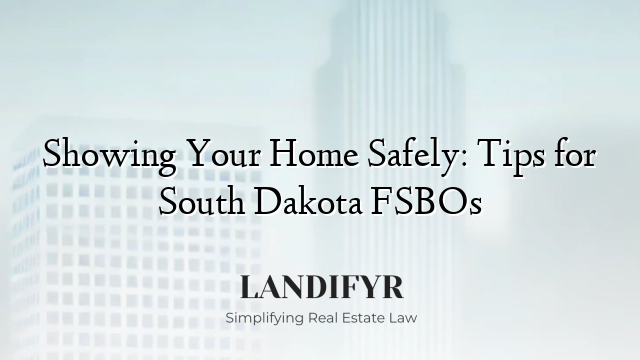 Showing Your Home Safely: Tips for South Dakota FSBOs