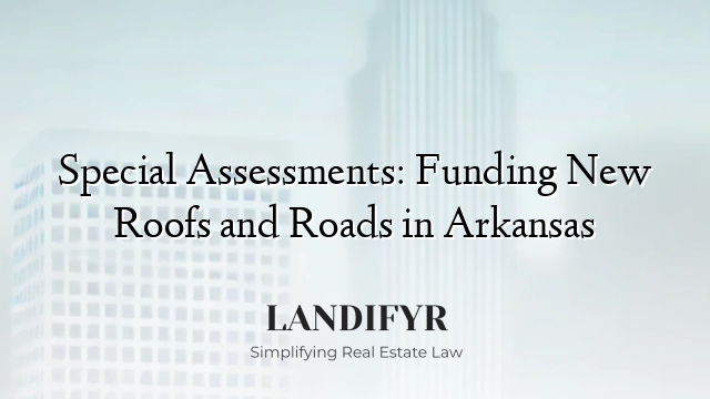 Special Assessments: Funding New Roofs and Roads in Arkansas