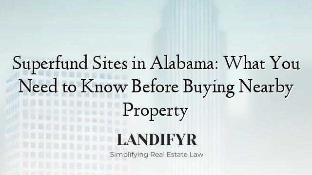 Superfund Sites in Alabama: What You Need to Know Before Buying Nearby Property