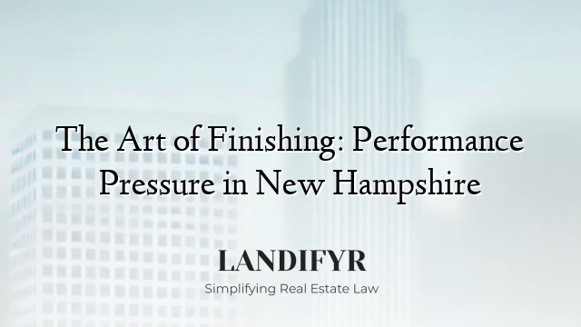 The Art of Finishing: Performance Pressure in New Hampshire