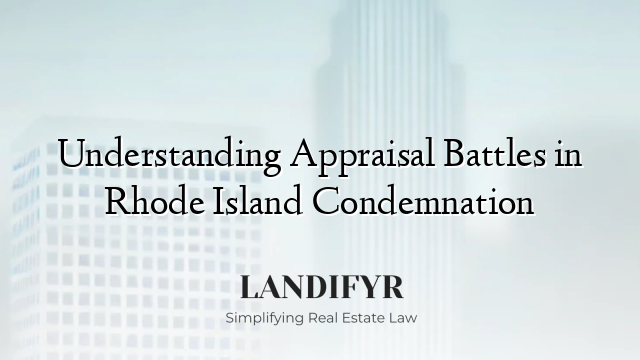 Understanding Appraisal Battles in Rhode Island Condemnation