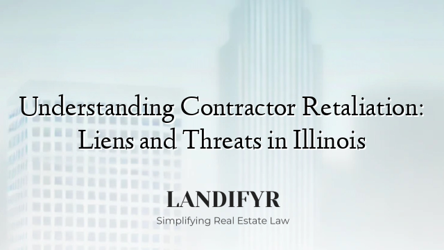 Understanding Contractor Retaliation: Liens and Threats in Illinois