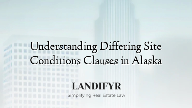 Understanding Differing Site Conditions Clauses in Alaska