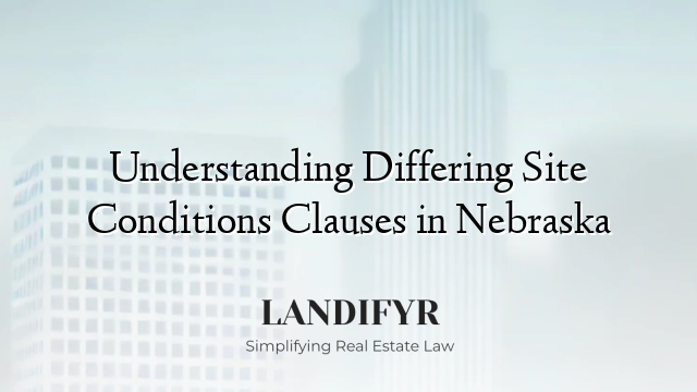 Understanding Differing Site Conditions Clauses in Nebraska