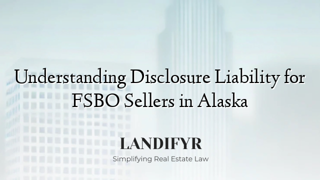 Understanding Disclosure Liability for FSBO Sellers in Alaska