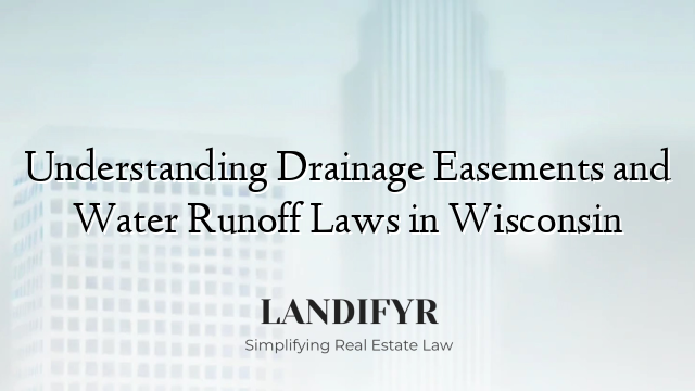 Understanding Drainage Easements and Water Runoff Laws in Wisconsin