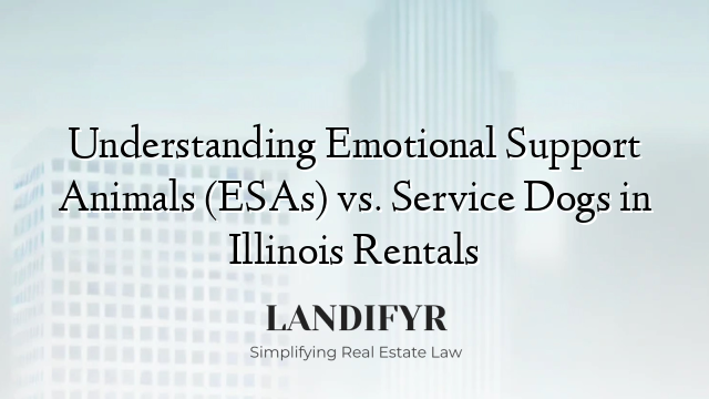 Understanding Emotional Support Animals (ESAs) vs. Service Dogs in Illinois Rentals