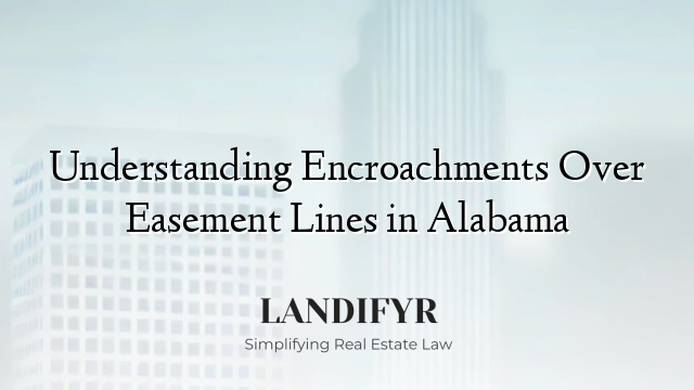 Understanding Encroachments Over Easement Lines in Alabama