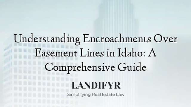 Understanding Encroachments Over Easement Lines in Idaho: A Comprehensive Guide