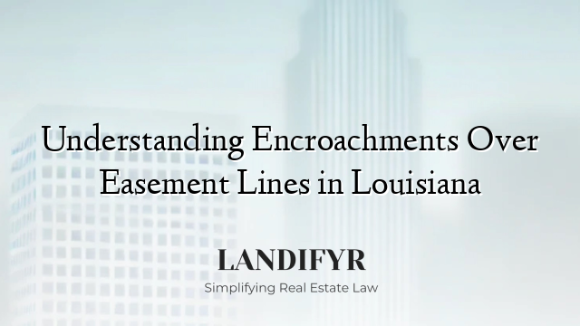 Understanding Encroachments Over Easement Lines in Louisiana