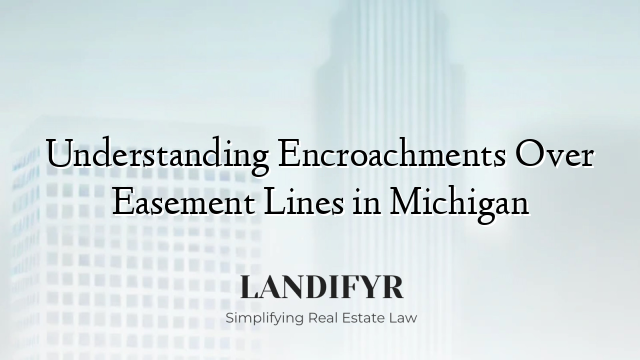 Understanding Encroachments Over Easement Lines in Michigan
