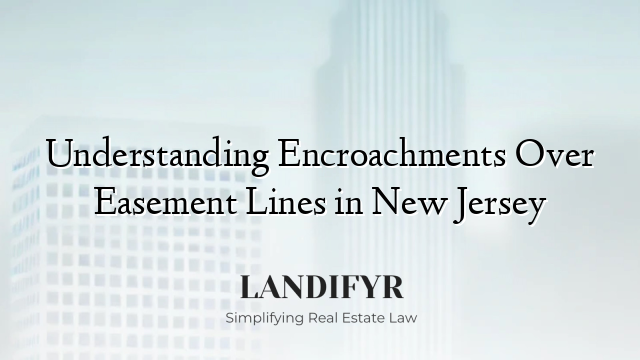 Understanding Encroachments Over Easement Lines in New Jersey