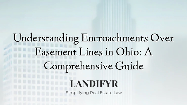 Understanding Encroachments Over Easement Lines in Ohio: A Comprehensive Guide