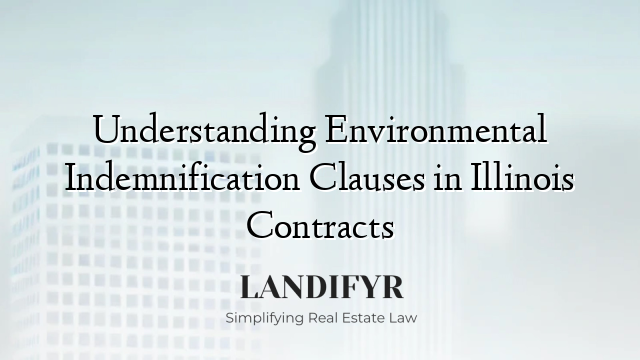 Understanding Environmental Indemnification Clauses in Illinois Contracts
