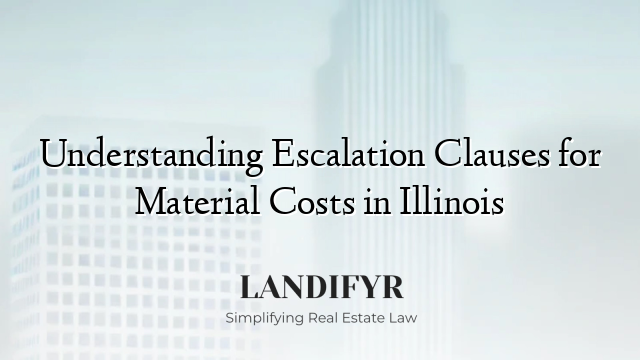 Understanding Escalation Clauses for Material Costs in Illinois