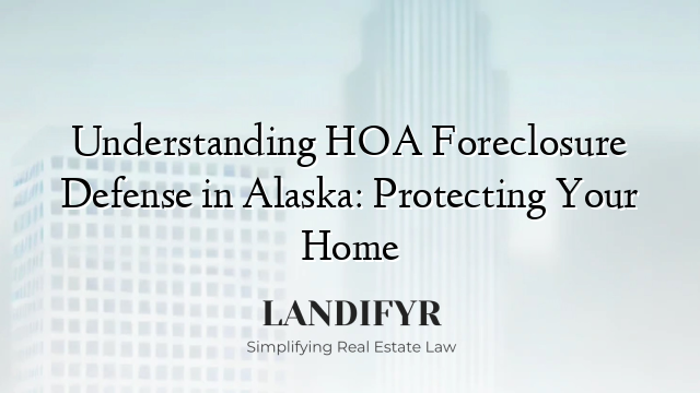 Understanding HOA Foreclosure Defense in Alaska: Protecting Your Home