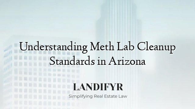 Understanding Meth Lab Cleanup Standards in Arizona