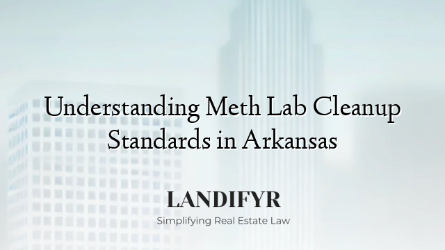 Understanding Meth Lab Cleanup Standards in Arkansas