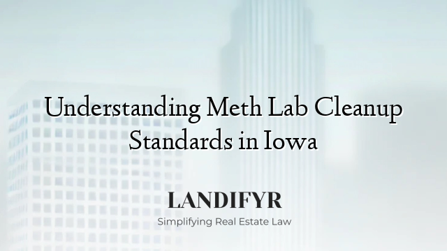 Understanding Meth Lab Cleanup Standards in Iowa