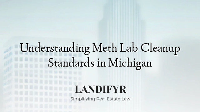 Understanding Meth Lab Cleanup Standards in Michigan