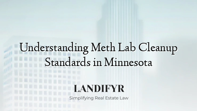 Understanding Meth Lab Cleanup Standards in Minnesota