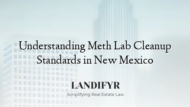 Understanding Meth Lab Cleanup Standards in New Mexico