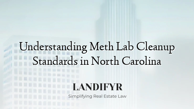Understanding Meth Lab Cleanup Standards in North Carolina