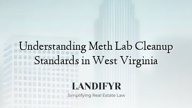 Understanding Meth Lab Cleanup Standards in West Virginia