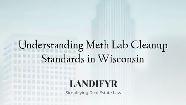 Understanding Meth Lab Cleanup Standards in Wisconsin