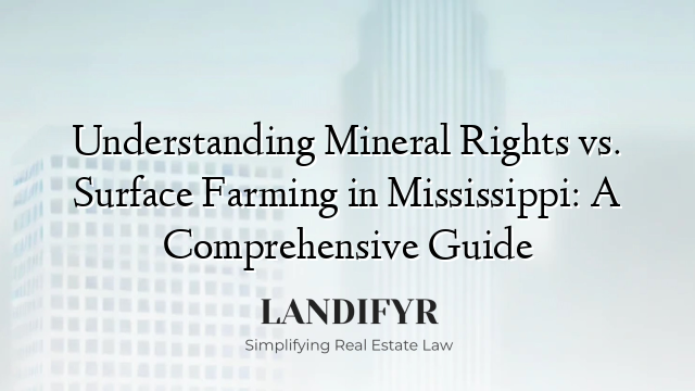 Understanding Mineral Rights vs. Surface Farming in Mississippi: A Comprehensive Guide