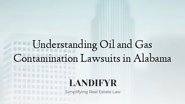 Understanding Oil and Gas Contamination Lawsuits in Alabama