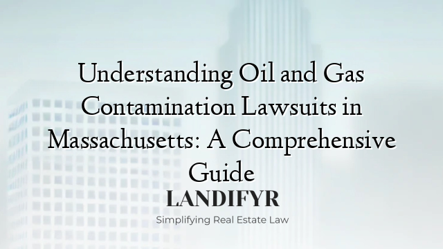Understanding Oil and Gas Contamination Lawsuits in Massachusetts: A Comprehensive Guide