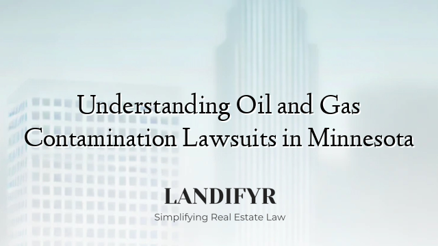 Understanding Oil and Gas Contamination Lawsuits in Minnesota
