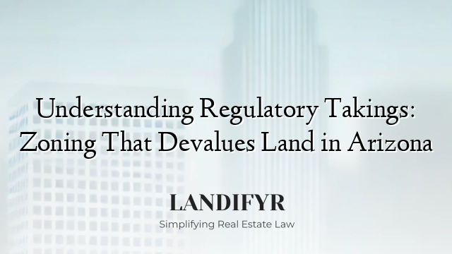 Understanding Regulatory Takings: Zoning That Devalues Land in Arizona