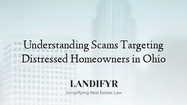 Understanding Scams Targeting Distressed Homeowners in Ohio