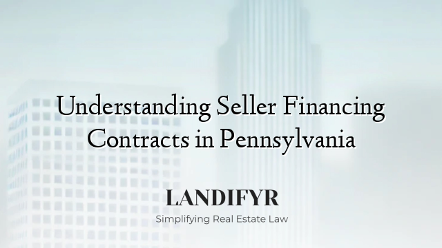 Understanding Seller Financing Contracts in Pennsylvania