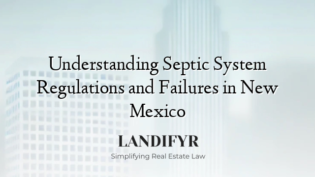 Understanding Septic System Regulations and Failures in New Mexico