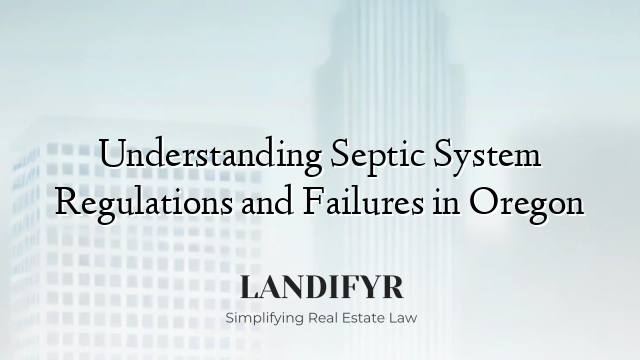 Understanding Septic System Regulations and Failures in Oregon