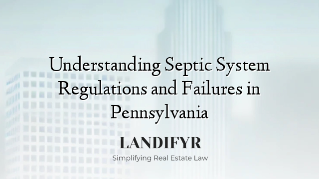 Understanding Septic System Regulations and Failures in Pennsylvania