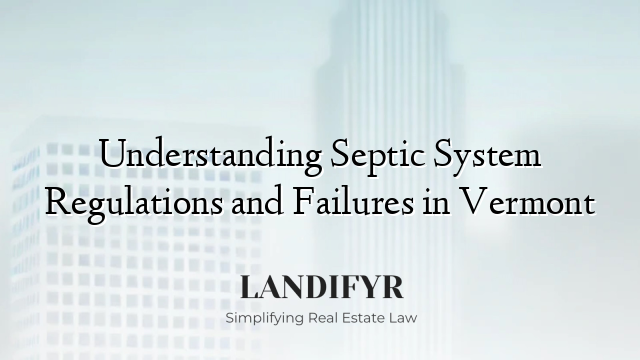Understanding Septic System Regulations and Failures in Vermont